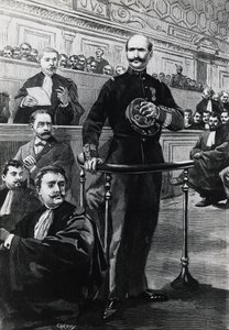 Verklaring van commandant Charles Walsin-Esterhazy tijdens het proces van Emile Zola door Georg Carl Heinrich Dollmann