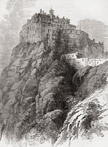 Kasteel van Edinburgh, Castle Rock, Edinburgh, Schotland door . .
