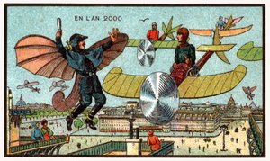 Vliegende politieagent, ca. 1910