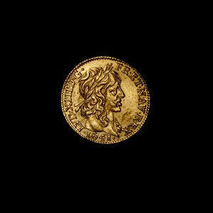 Franse munt met afbeelding van Lodewijk XIII door Hippolyte Lalaise Devéria