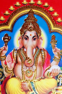 Ganesha of Ganapati: de olifant met het hoofd van de hindoe god.
