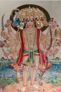 Hanuman, de apengod in de hindoeïstische mythologie door . .