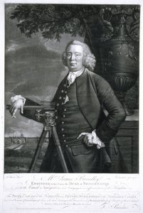 James Brindley, Britse civiel ingenieur en kanaalbouwer door Frederick (attr. to) Barnard