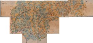 Kaart van het district Kirzhach (PGM 1 verst) 1780 - 1790 door неизвестны