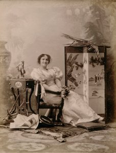 Lyrische theateractrice - Theateractrice door Henry Charles Fehr