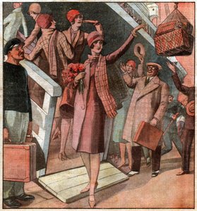 Miss Frankrijk in 1928 door Ferdinand Georg Waldmuller