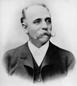 Portret van Bartolomeo Emilio Camillo Golgi, Italiaanse wetenschapper en arts, Nobelprijs voor Geneeskunde in 1906, foto door William Walcutt