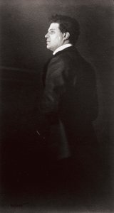 Portret van Pietro Mascagni, de muzikant door Henry Charles Fehr