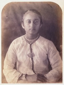 Portret van een jonge vrouw, Ceylon, ca. 1875