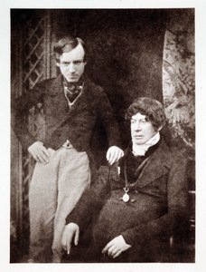 Portretten van Charles Kirkpatrick Sharpe (1781-1851), antiquair en Schotse kunstenaar, met een onbekende collega door John Pardon