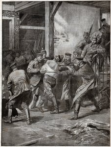 Russische gevangenen tijdens de Eerste Wereldoorlog door Ferdinand Georg Waldmuller