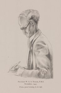 Professor W E S Turner, november door Frederick (attr. to) Barnard