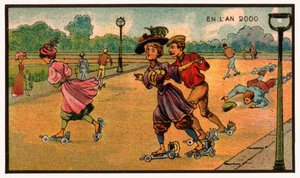 Rolschaatsen, ca. 1910