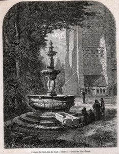 Sint Jan van de Vinger, circa 1850 (gravure)
