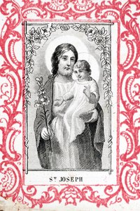 Sint Jozef en kind Jezus. Frankrijk. (foto) door Ferdinand Georg Waldmuller
