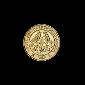Zuid-Afrikaanse kwart penny munt (farthing) 1936 door Hippolyte Lalaise Devéria