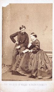 De Prins van Wales en Prinses Alice door Ferdinand Georg Waldmuller
