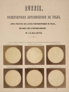 De zon, gefotografeerd met een Dallmeyer heliograaf, Vilnius, Litouwen
