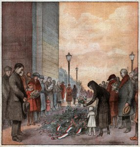 Graf van de onbekende soldaat in Parijs