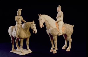 Twee ruiters, Chinees, Tang-dynastie (618-906)