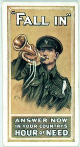 Verenigd Koninkrijk: Sigarettenkaarten - WW1 Werving door Ferdinand Georg Waldmuller
