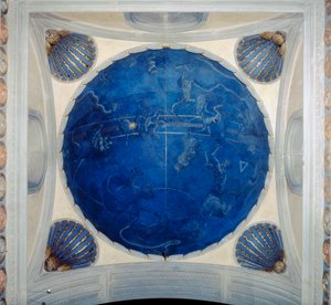 Gewelf van de scarsella in de Sagrestia Vecchia of Oude Sacristie, Basiliek van San Lorenzo, Florence