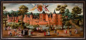 Stadhuis van Zottegem. Schilderij. door . .