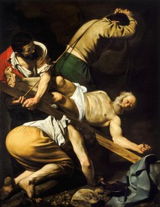 Kruisiging van Sint Petrus door Michelangelo Merisi da  Caravaggio