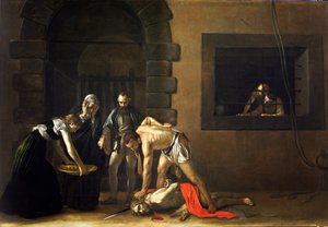 De onthoofding van Johannes de Doper door Michelangelo Merisi da  Caravaggio