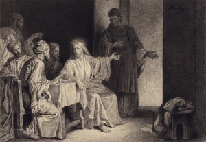 Christus geneest de man met waterzucht