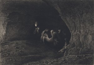 Jezus in het graf gelegd