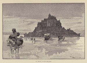 De Mont Saint-Michel door after Albert Robida
