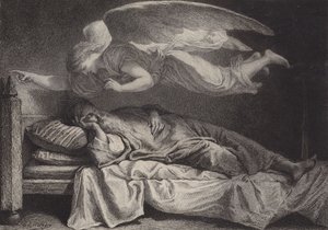 De droom van Jozef door after Albert Robida