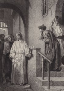 De moeder en de broeders van Jezus door after Albert Robida