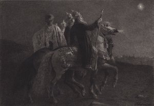 De wijzen uit het oosten door after Albert Robida