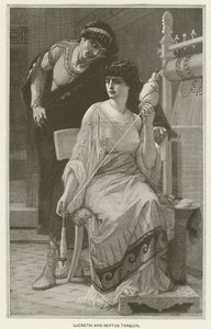 Lucretia en Sextus Tarquin door after Alexandre Cabanel