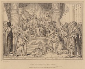 Het Oordeel van Salomo door after Antoine Coypel