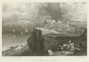 Lissabon, vanaf Fort Almeida door after C. Stanfield