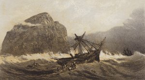 De Bass Rock door after C. Stanfield