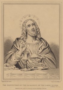 De Instelling van het Sacrament van het Avondmaal, Korintiërs door after Carlo Dolci