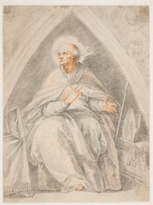 Sint Gregorius zittend door after Cavalier d