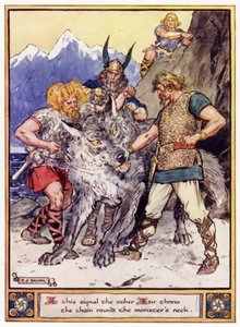 Op dit signaal gooiden de andere Aesir de ketting om de nek van het monster door after Charles Edmund Brock