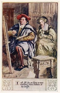 Ik zit vaak een uur of langer te kijken naar Hans Holbein aan zijn penseel