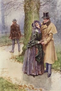 Illustratie voor Martin Chuzzlewit door after Charles Edmund Brock