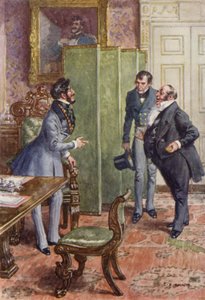 Illustratie voor Martin Chuzzlewit door after Charles Edmund Brock