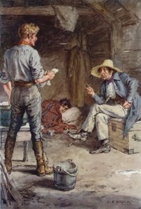 Illustratie voor Martin Chuzzlewit door after Charles Edmund Brock