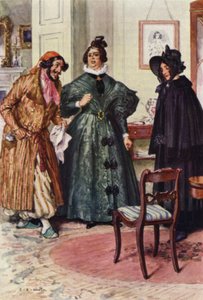 Illustratie voor Nicholas Nickleby door after Charles Edmund Brock