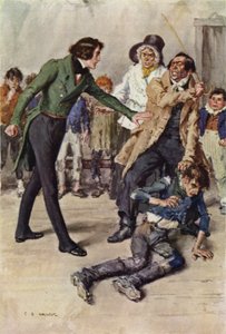 Illustratie voor Nicholas Nickleby door after Charles Edmund Brock