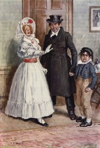 Illustratie voor Nicholas Nickleby door after Charles Edmund Brock