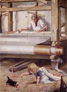 Silas Marner aan zijn weefgetouw